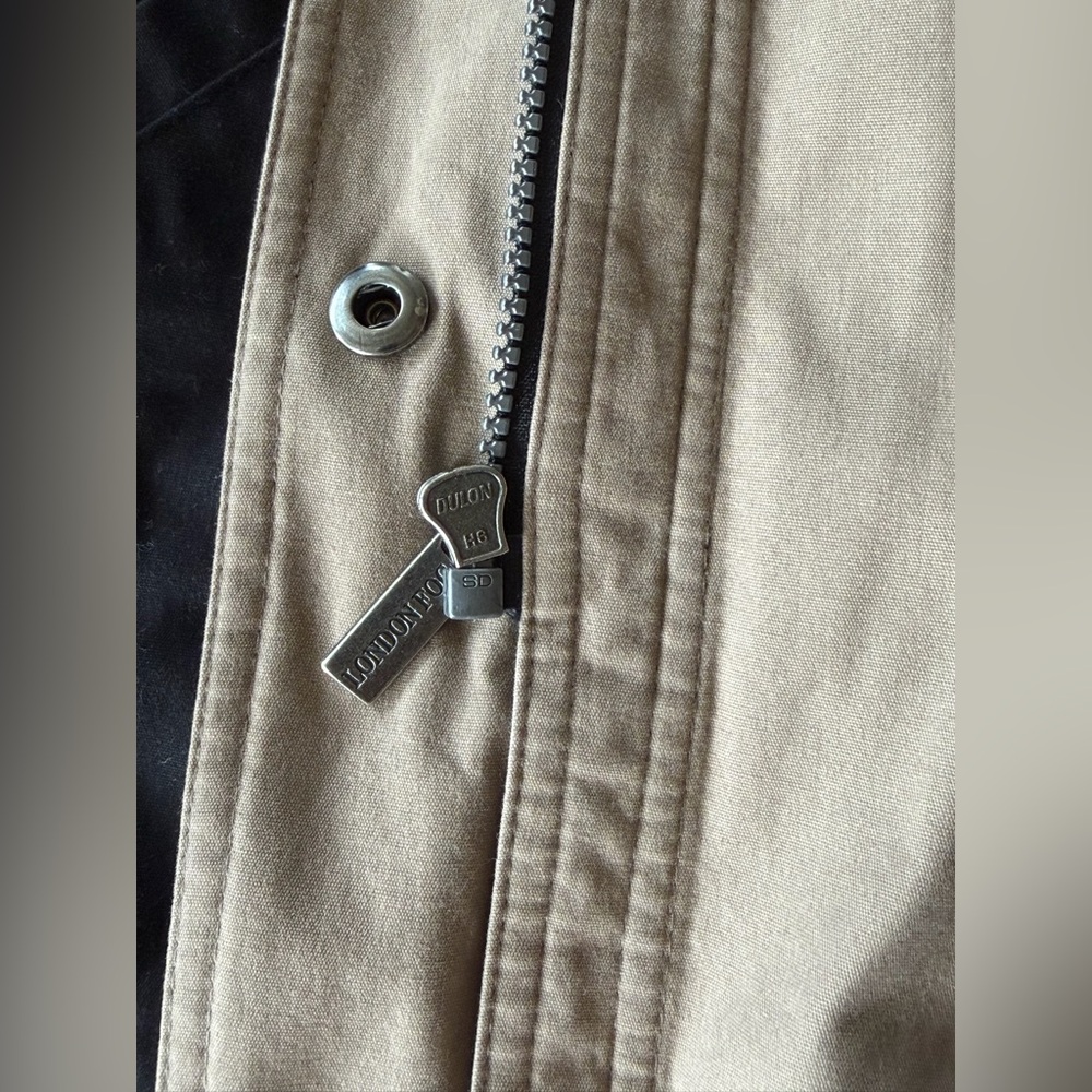 London Fog Women's Vintage Trench Coat Black/Beige 90’s Classic Outdoor Size S - Picture 8 of 11